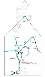 建設予定地の概略位置図（三重県多気町）