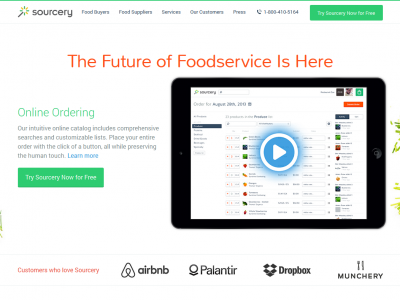 レストランと生産者をネット上でマッチングするプラットフォーム「Sourcery」