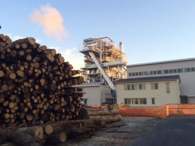 岐阜県の木材循環へ 木質バイオマス発電プラント　竣工